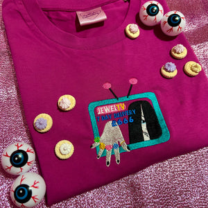 Samara The Ring Shopping Channel Halloween Embroidered Sweatshirt