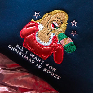 All I Want for Christmas is Booze Mariah Carey Christmas Sweatshirt