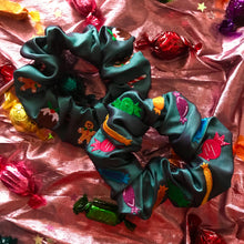 Load image into Gallery viewer, Christmas Treats Embroidered Scrunchie