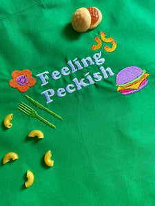 Feeling Peckish Embroidered Slogan Tote Bag