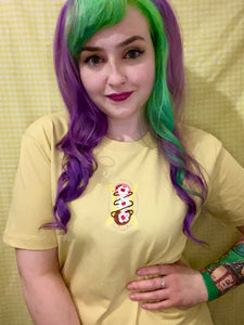 SALE - Banana Split Ice Cream Embroidered Tshirt