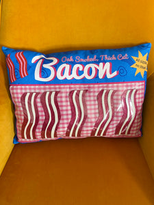 Bacon Slices Food Packet Cushion