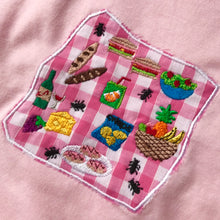Load image into Gallery viewer, Picnic Embroidered Applique Tshirt