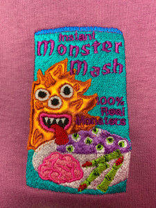 Monster Mash Embroidered Halloween Sweatshirt