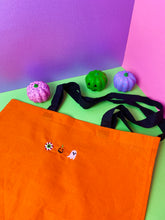 Load image into Gallery viewer, Halloween Motif Embroidered Tote Bag