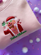 Load image into Gallery viewer, Father Blobmas Embroidered Christmas Tshirt