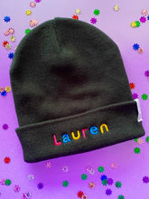 Load image into Gallery viewer, Personalised Embroidered Beanie Hat