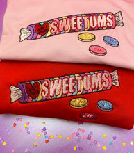 Load image into Gallery viewer, Ain&#39;t your Sweetums Candy Galentine&#39;s Embroidered Tshirt
