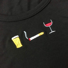 Load image into Gallery viewer, Night at the Pub Embroidered Vest Top