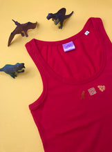 Load image into Gallery viewer, Turkey Dinosaur Kids Dinner Embroidered Vest Top