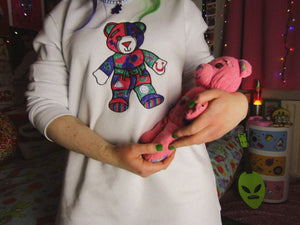 Doodle Bear Colour Your Own Embroidered Tshirt