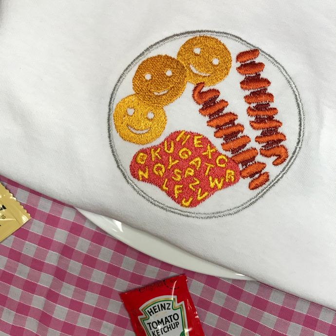 Turkey Twizzler Dinner Plate Embroidered Sweatshirt