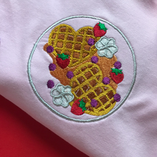 Load image into Gallery viewer, Galentine&#39;s Strawberry Waffles Dinner Plate Sweatshirt
