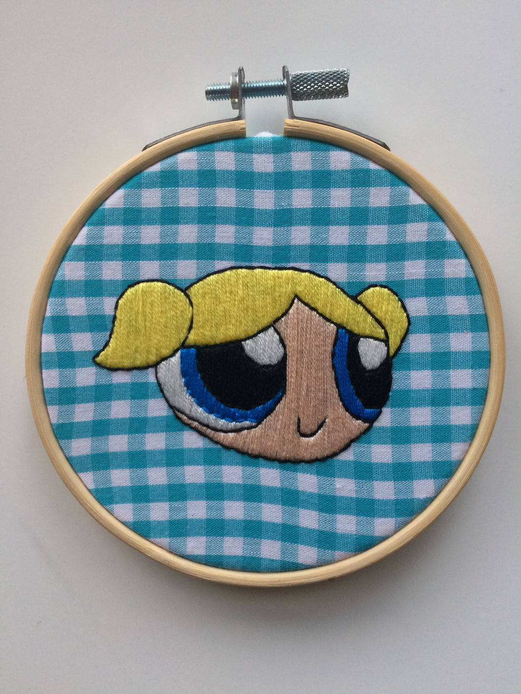 Bubbles Powerpuff Girl Hand Embroidery