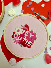 Load image into Gallery viewer, Hey Cutie Valentines Hand Embroidery
