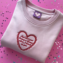 Load image into Gallery viewer, Thump a Thump Pink Embroidered Sweatshirt