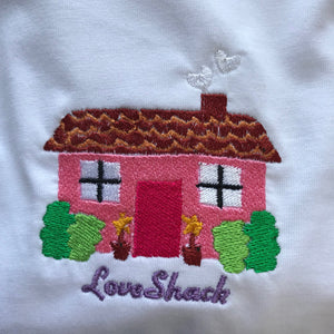 Love Shack House Embroidered Tshirt