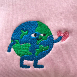 What a Lovely World Embroidered Sweatshirt